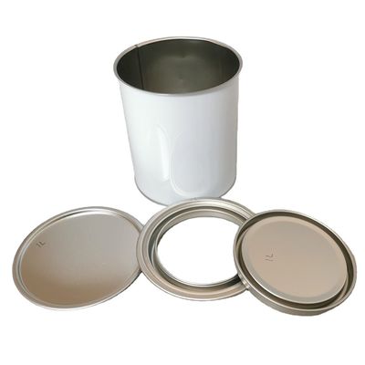 Buy Car Paint Tin Cans 4 Litre Round Metal Paint Bucket With Lid online manufacture