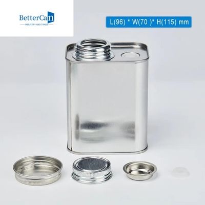 Buy Empty Square Coffee Bean Tin Container 18Oz L95mm*W75mm*H115mm online manufacture