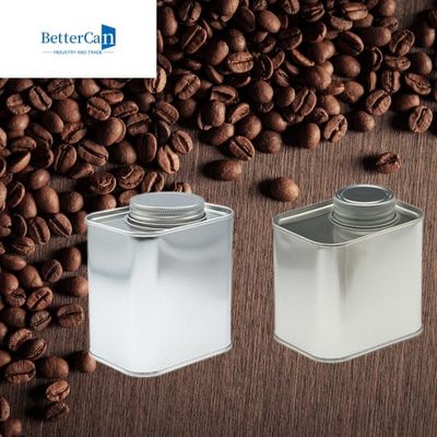 Buy 0.5 Pound 1 Pound Coffee Bean Tin 500G Metal Square Tin With Valve online manufacture