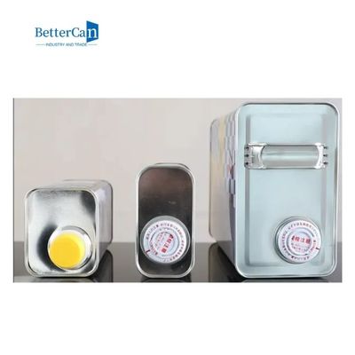 Buy 36Oz Square Tin Oil Can 1 Liter Empty Custom Brake Oil Can online manufacture