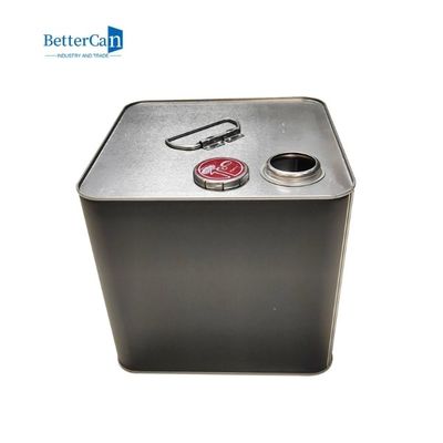 Buy Square Tinplate Tin Can 20L Tin Oil Container With Pressure Cap online manufacture