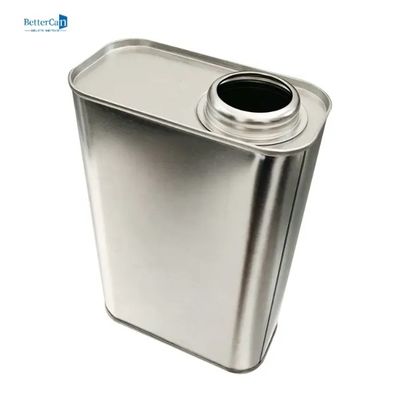 Buy 500ml Plain Engine Oil Tin Custom Tin Containers With Funnel Screw Cap online manufacture