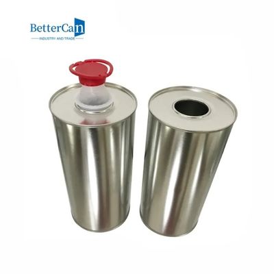 Buy 1 Liter Round Metal Tin Can Cylinder Shaped D84*H210mm With Lid online manufacture