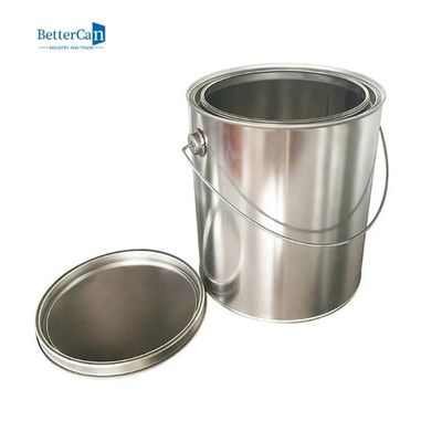 Buy Empty 1 Gallon Metal Paint Cans Paint Jars With Lid / Metal Carry Handle online manufacture