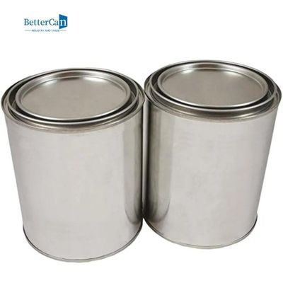 kopen 2 de Verfblikken van het pint Lege Metaal met Deksels, Kwart gallongrootte Tin Paint Buckets online manufacture
