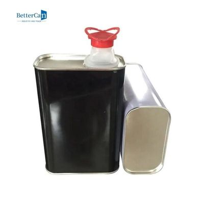 Buy 1L Car Paint Tin Plate Cans Square Auto Paint Can With Squeeze Lids online manufacture
