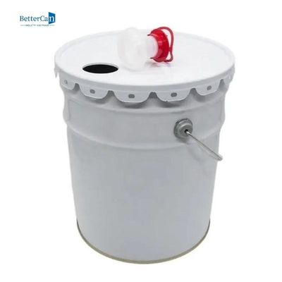 Buy Round Decorating Paint Can 20L White Paint 5 Gallon Bucket online manufacture