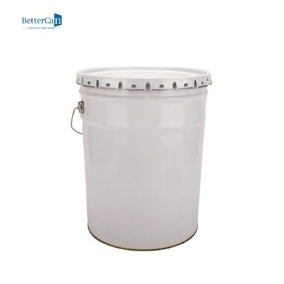 Buy Custom Round Printing Open Oil Drum 16L 18L White Paint Buckets online manufacture