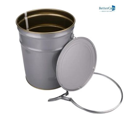 Buy Inner Gold Tinplate Bucket , Sustainable White 5 Gallon Bucket Bucket online manufacture