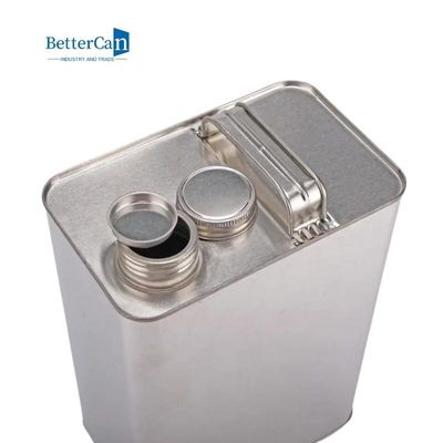 購入 ペンキの缶を飾る4L F様式   ねじ上が付いている空の銀製のペンキの缶 オンライン製造