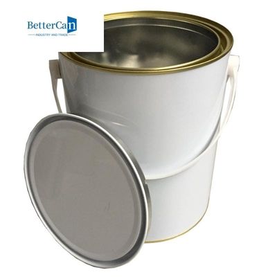 Buy 3.7L Empty Paint Jars Custom Printed Tin Cans With Lever Lids ISO9001 online manufacture