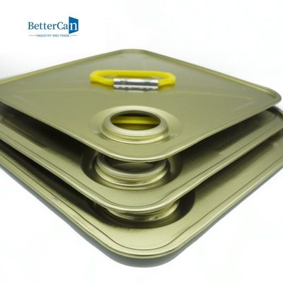 Buy 18L 20L Square Tin Can Parts L237*W237 With Customized Handle / Cap online manufacture