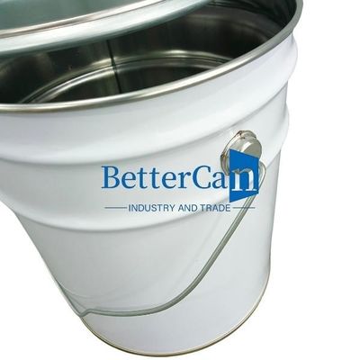 Buy 10L Metal Paint Bucket Anti Rust Durable Metal Bucket 5 Gallon  With Foam Strip online manufacture