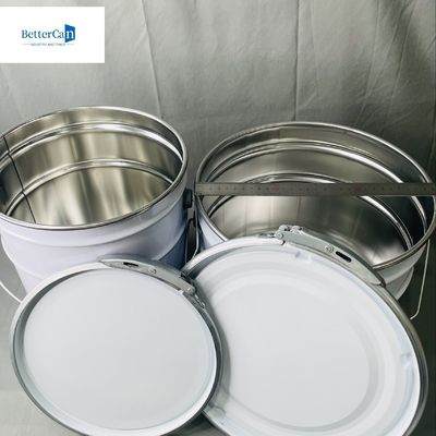 Buy 18 Liter Conical Bucket With Flower Lug Cover 20 Liter Metal Empty Can online manufacture