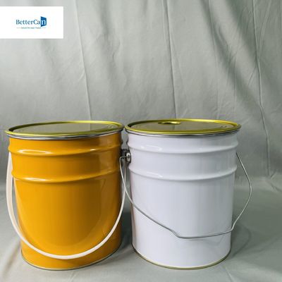 Buy 10 Liter Industrial Empty Canister With Lock Ring 0.35mm Thickness 5 Liter Empty Pail online manufacture