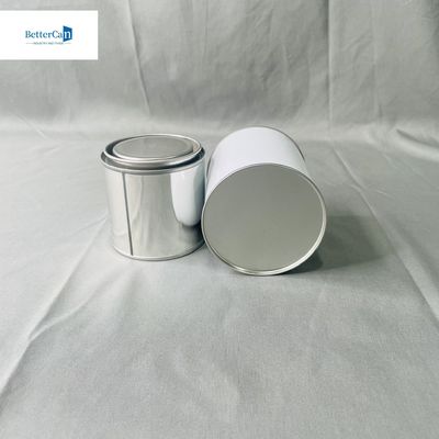 Buy Round Empty Paint Tins 2.5 Liter Tinplate Cans 500ML Round Paint White Coating online manufacture