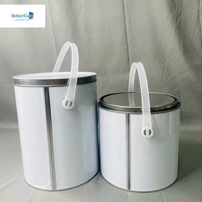 Buy 1 Gallon Round Paint Metal Tin Container 3.75 Liter Customizable Sizes online manufacture