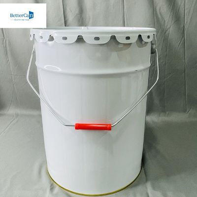 Buy 10 Liter Metal Pail Bucket With Lid 2.2 Gallon Liquid Packaging Empty Coated Can online manufacture