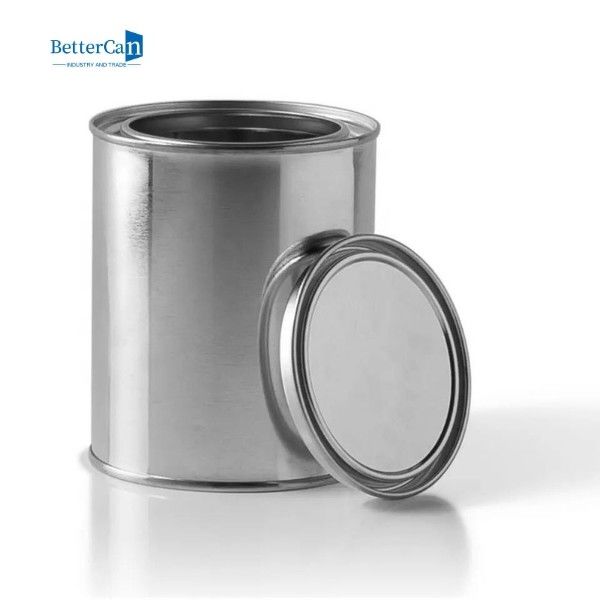 Custom Empty Paint Tins 1 Litre Round Automotive Paint Cans With Tight