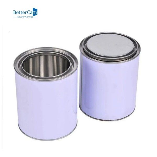 Custom Empty Paint Tins 1 Litre Round Automotive Paint Cans With Tight