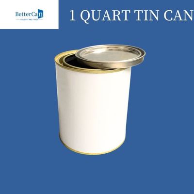 Auto Round Metal Can Custom 1L Metal Tin Bucket Drum For Packaging Storage