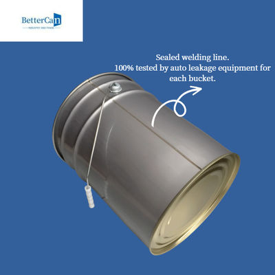 15L Paint Metal Bucket , Five Gallon Paint Bucket With Lug Flower Lid