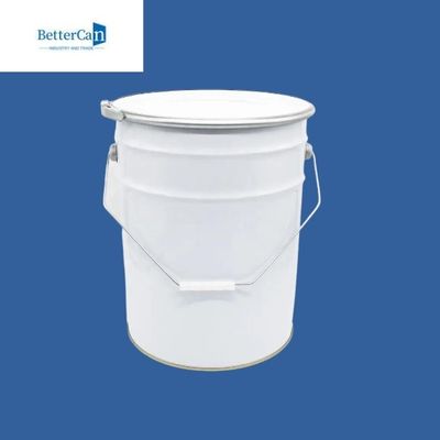 Rustproof Metal Paint Bucket Steel Drum 20 Litre Round Type