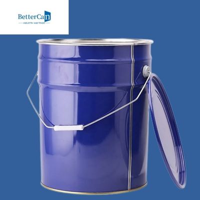 18 Liter 20 Liter Large Metal Pail Buckets For Chemical Oil