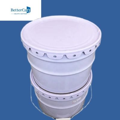 Rustproof Metal Paint Bucket Steel Drum 20 Litre Round Type