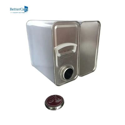 ISO90001 Engine Oil Tin 4 Liter 1 Gallon F Style Metal Packaging Tins With Metal Lid