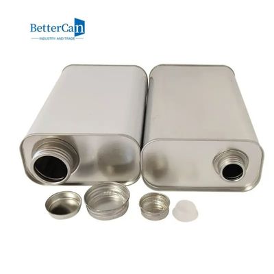 1 Gal Engine Oil Tin 1 Liter Metal Packaging Tins With Plastic Stopper Screw Lid