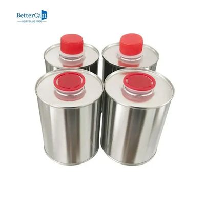 1 Gal Engine Oil Tin 1 Liter Metal Packaging Tins With Plastic Stopper Screw Lid