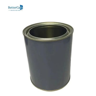 Car Paint Tin Cans 4 Litre Round Metal Paint Bucket With Lid