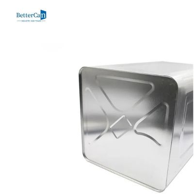Adhesive 20 Litre Paint Tin Can Square With Oil Nozzle Cover Lid
