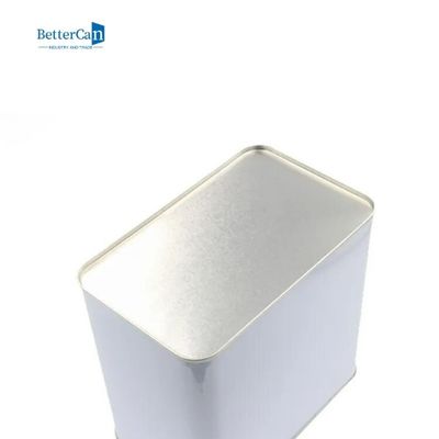 ISO9001 Car Paint Tin 4L 2L Rectangular Metal Container With Spout Cap Packaging Container