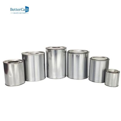 2  Pint Empty Metal Paint Cans With Lids , Quart Size Tin Paint Buckets