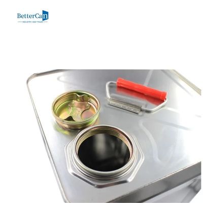 Adhesive 20 Litre Paint Tin Can Square With Oil Nozzle Cover Lid