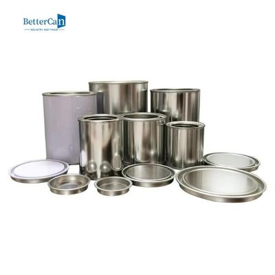 Small Unlined Paint Cans Round Metal Empty Paint Cans With Lids