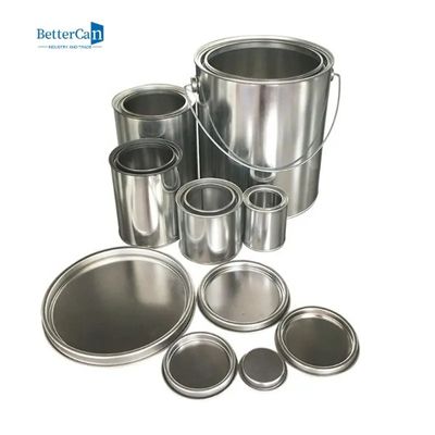 Small Unlined Paint Cans Round Metal Empty Paint Cans With Lids
