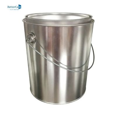 Round Paint Tin Cans Container   4L Empty Metal Gallon Paint Cans