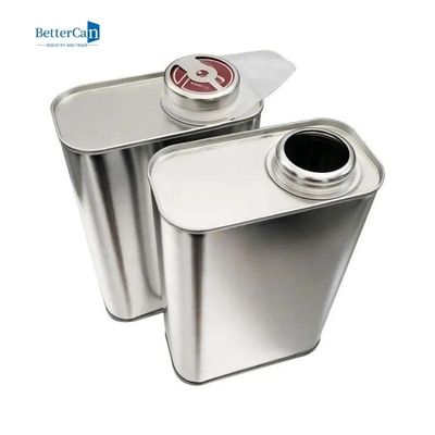 Square Car Paint Tin 1 Litre Varnish Coating Tin Metal Jerry Tin Container