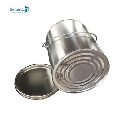 Round Car Paint Tin 5L Metal Can With Lever Lock Ring Lid ISO9001