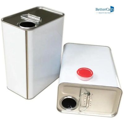 5L Square Tin Canisters , Metal Coating Can Tin For Hardener