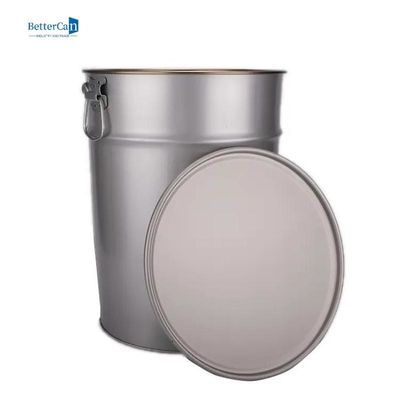 25 Liter Big Metal Buckets , Durable Paint Empty Bucket With Sealed Foam Strip