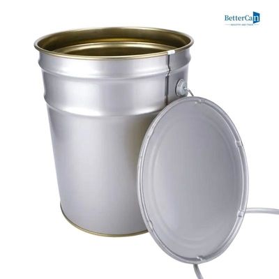 Metal Decorating Paint Can Round Five Gallon Buckets With Lids