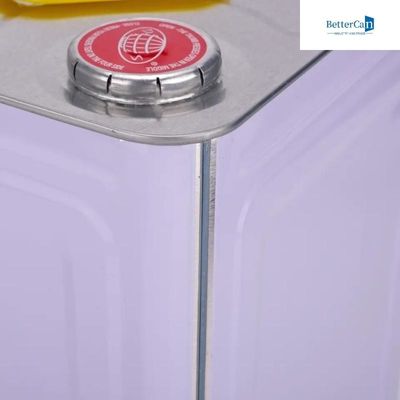Empty Tin Metal Bucket 20L Square Paint Bucket With Metal Lid
