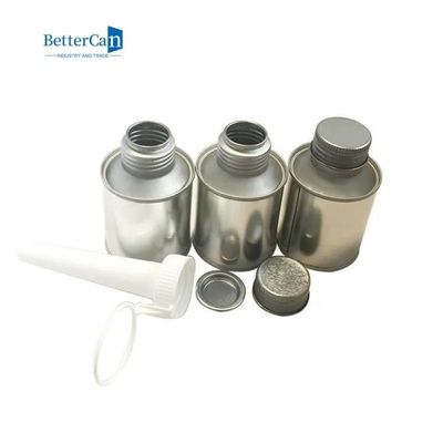 100ml Tin Can Packaging Round Empty Metal Tins For Glue Cement