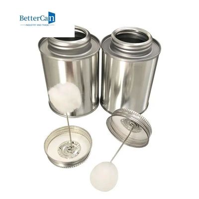 PVC Glue Industrial Paint Tins Chemically Resistant 500ml Tin Can Supplier