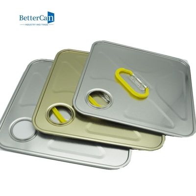 18L 20L Square Tin Can Parts L237*W237 With Customized Handle / Cap