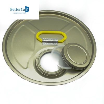 Round Tin Can Components , Tinplate Bucket Bottom With Unling / Lining Compound